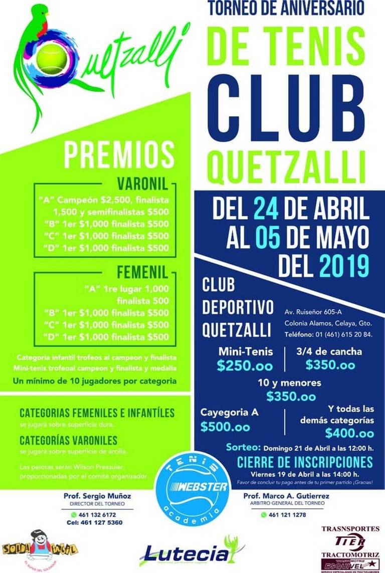 El miércoles arrancará el Torneo de Aniversario de Quetzalli - El Sol del  Bajío | Noticias Locales, Policiacas, de México, Guanajuato y el Mundo